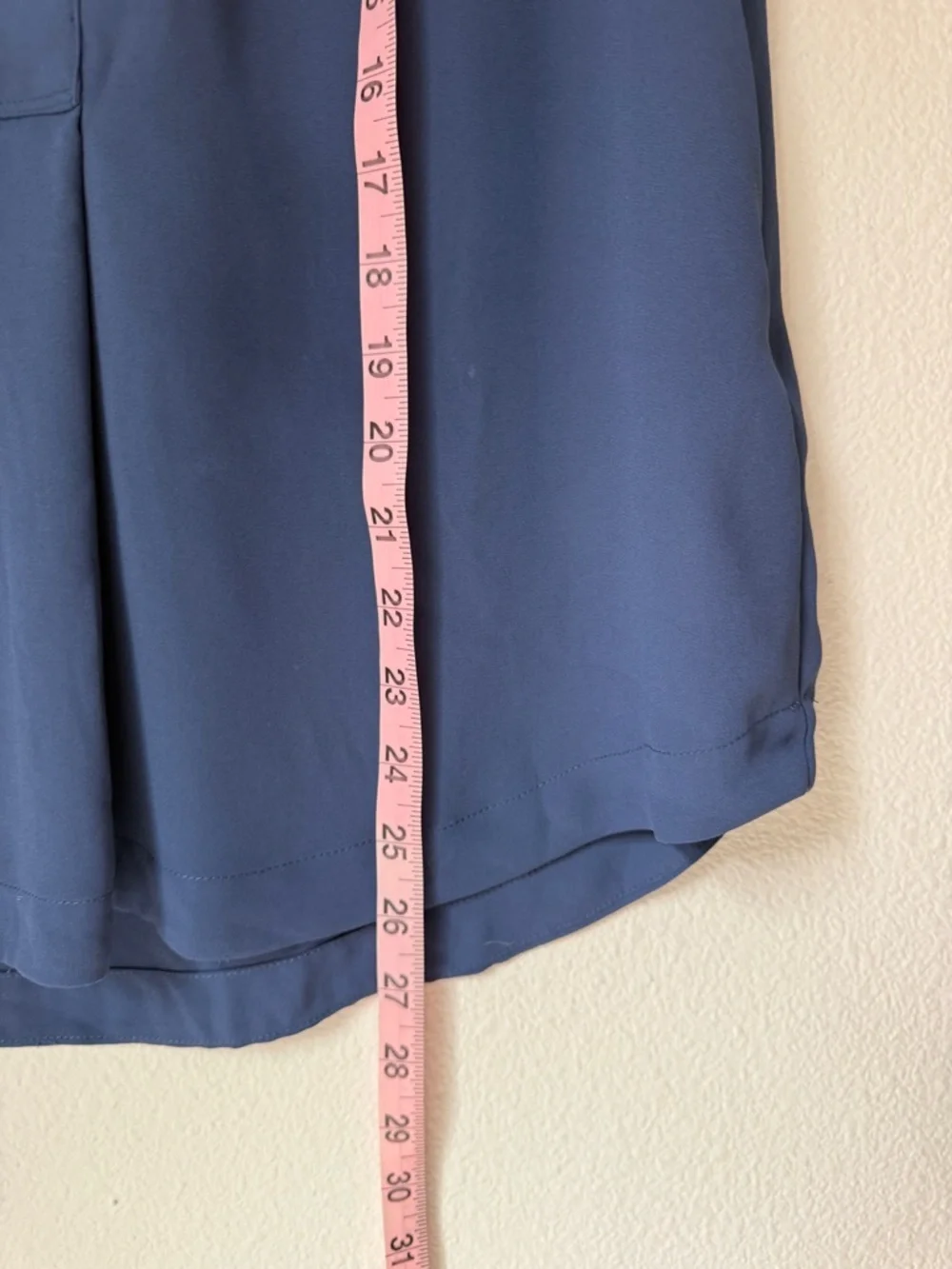 J. Crew Sleeveless Blue Blouse with quarter-button closure - 4 -EUC